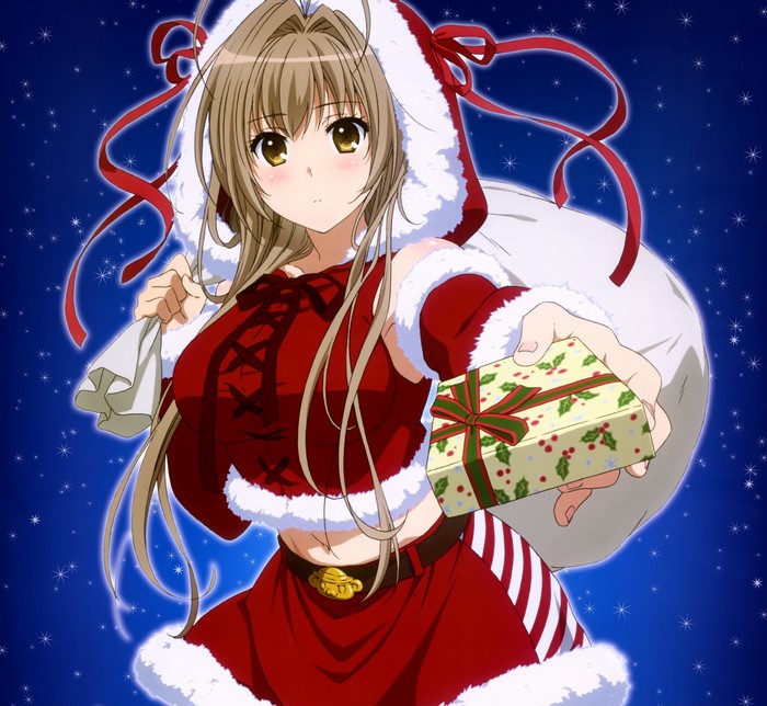 Sento Isuzu from Amagi Brilliant Park in Santa Costume