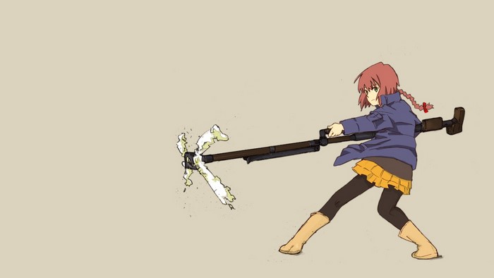 Suou Pavlichenko from Darker than Black with a weapon