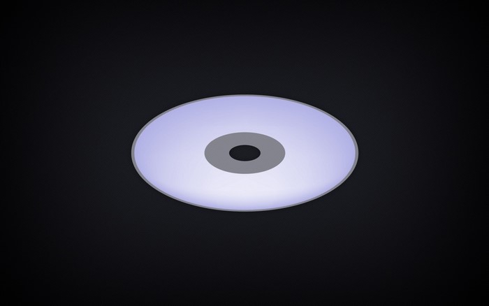Digital art of a glowing CD or disc