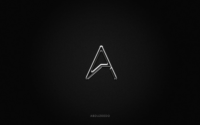 Chrome Letter A Logo by Abduzeedo
