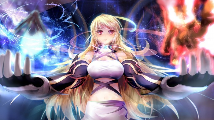 Milla Maxwell from Tales of Xillia casting spells
