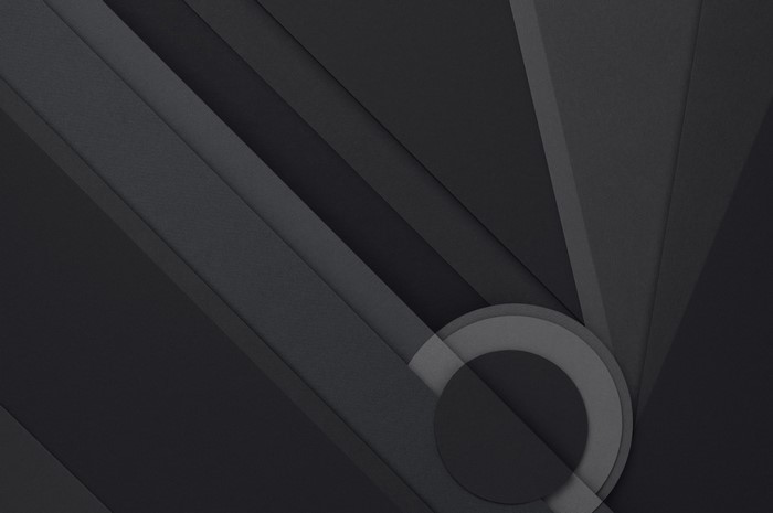 Abstract dark geometric shapes with a circle