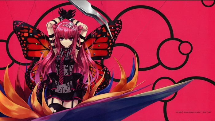 Girl with butterfly wings from Beatmania