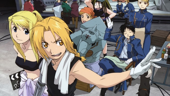 Full Metal Alchemist Characters Group Scene