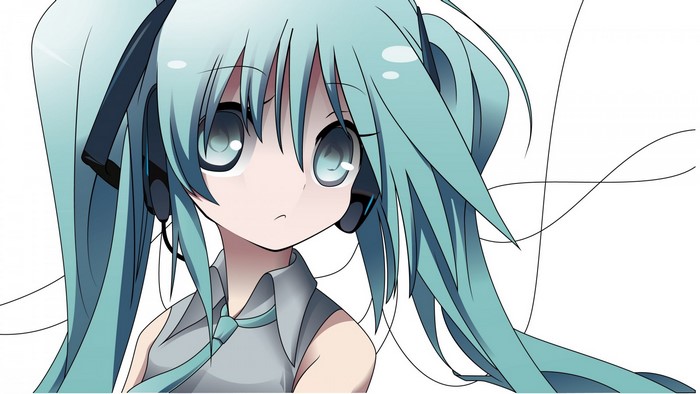 Hatsune Miku from Vocaloid illustration