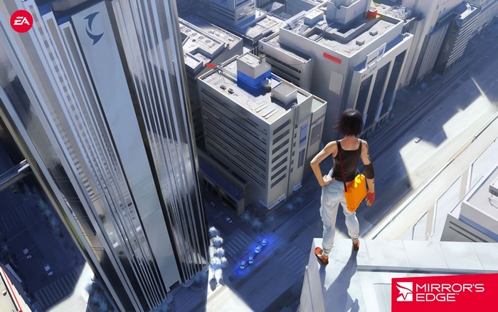 Faith Connors from Mirror's Edge Catalyst on a rooftop