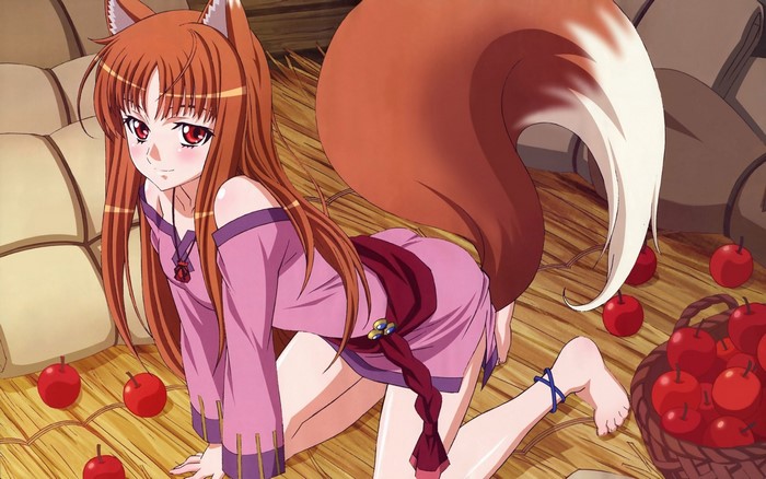 Holo from Spice and Wolf with apples