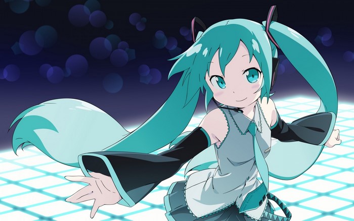 Hatsune Miku from Vocaloid illustration