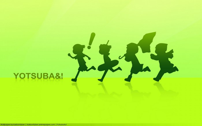 Yotsuba&! Silhouettes Running