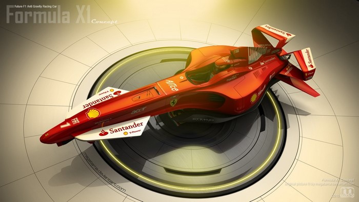 Formula X1 Concept Anti-Gravity Racing Car