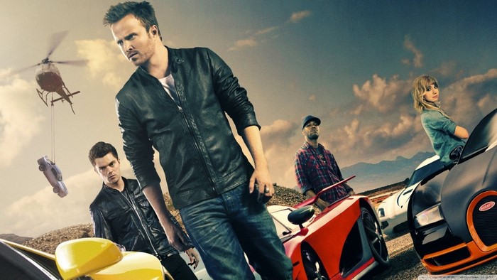Aaron Paul and cast from Need for Speed movie