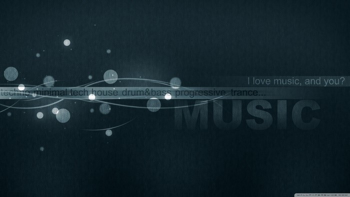Music genres and abstract lights