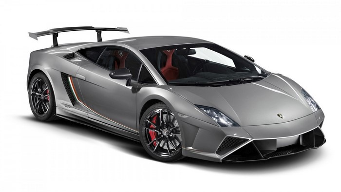 Lamborghini Gallardo Silver Sports Car