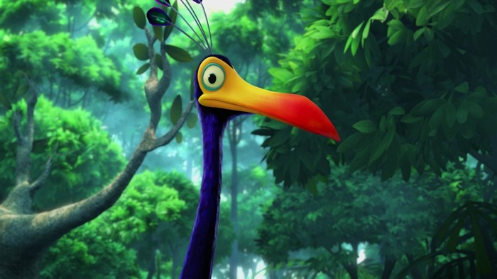 Kevin the toucan from Up in a jungle