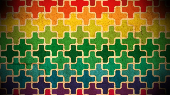 Colorful Symmetrical Maze Puzzle Pattern