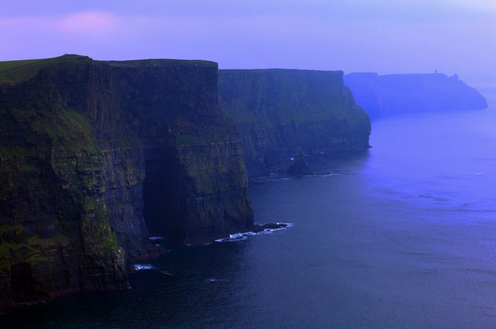 Cliffs of Moher, Ireland at dusk