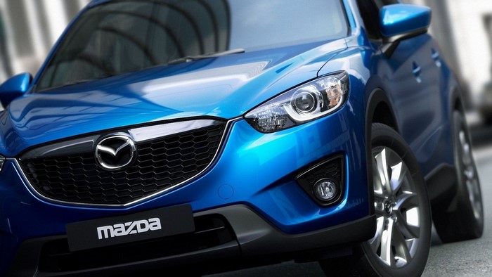 Blue Mazda CX-5 SUV