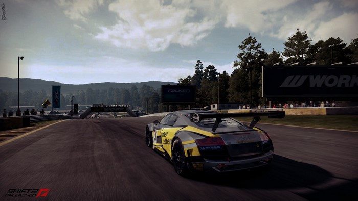 Audi R8 LMS GT3 on a race track