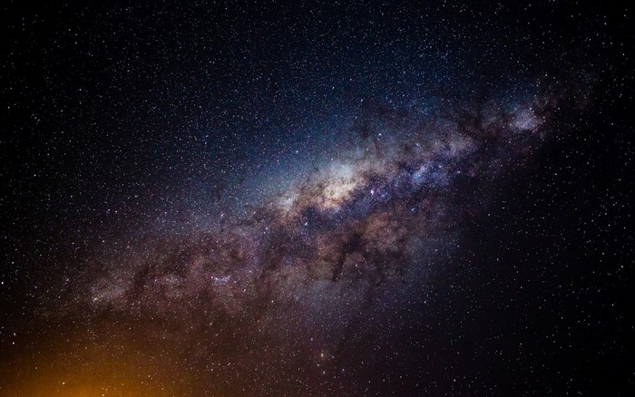 The Milky Way galaxy in deep space