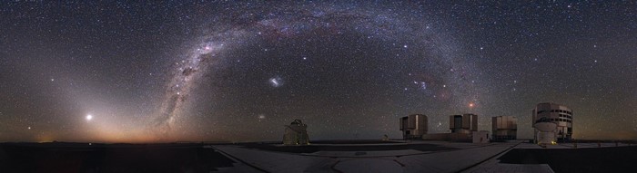 The Milky Way over the Paranal Observatory
