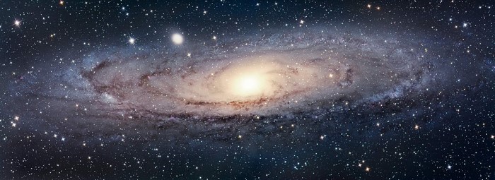 Andromeda Galaxy in deep space