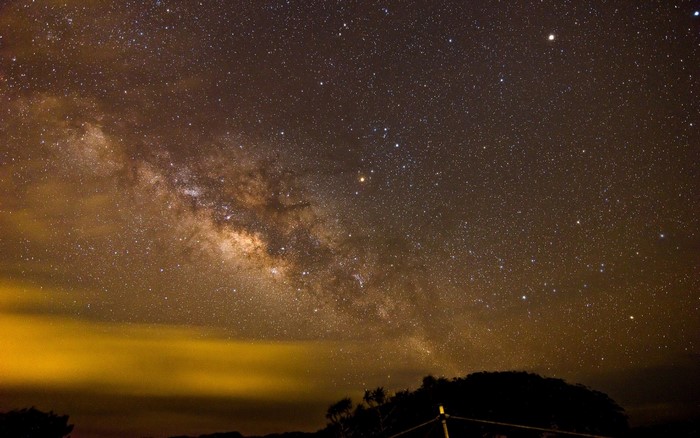 The Milky Way galaxy in the night sky