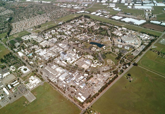 Aerial view of Lawrence Livermore National Laboratory and surrounding areas