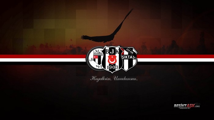 Besiktas J.K. logo with eagle and Turkish flag