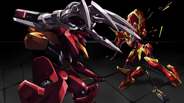 Kallen Stadtfeld's Guren Type-02 from Code Geass in battle