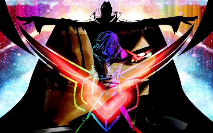 Code Geass Lamperouge Lelouch and Zero Silhouette