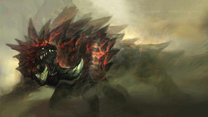 Akantor from Monster Hunter illustration