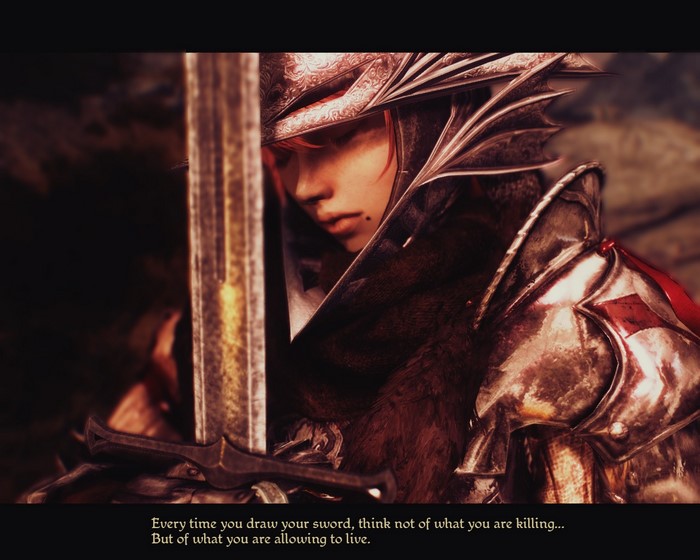 Knight with sword from The Elder Scrolls V Skyrim