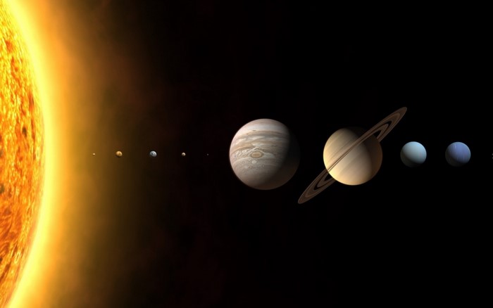 The Sun and Planets of the Solar System
