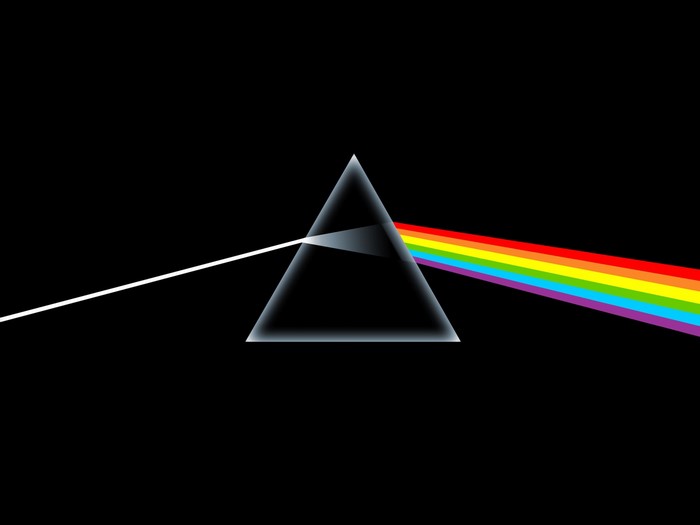Pink Floyd prism light spectrum logo