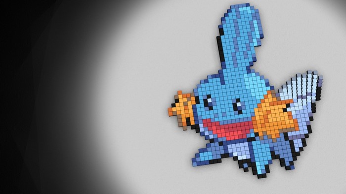 Mudkip Pokemon Pixel Art