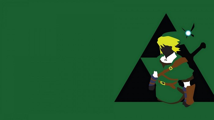 Link from The Legend of Zelda with Triforce