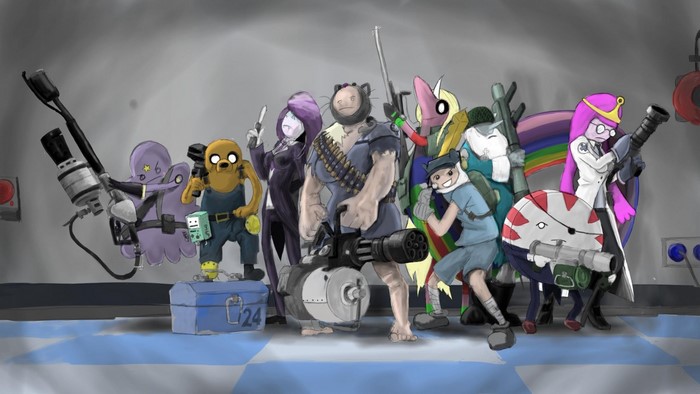 Adventure Time characters with weapons