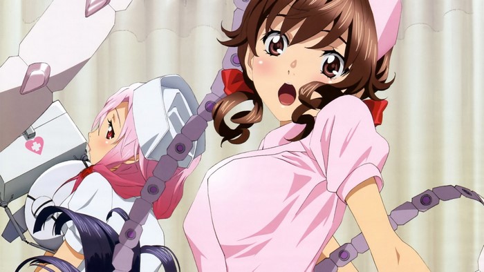 Hare Menjou and Inori Yuzuriha from Guilty Crown