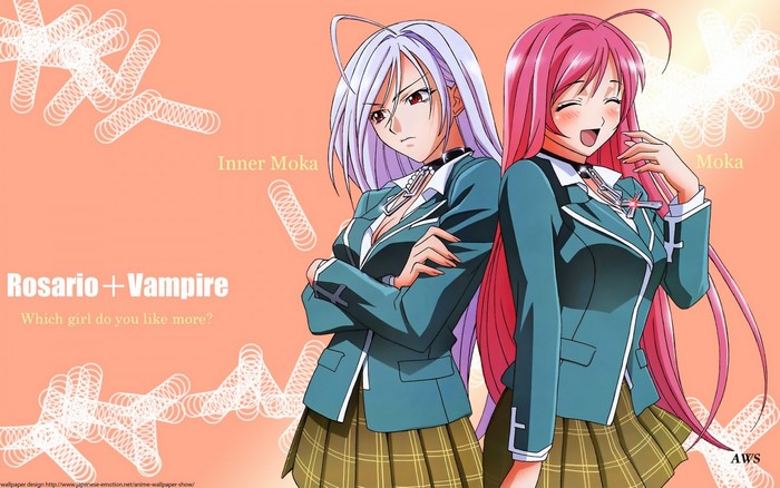 Inner Moka and Moka from Rosario + Vampire