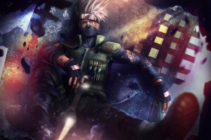Hatake Kakashi in Intense Naruto Shippuuden Scene