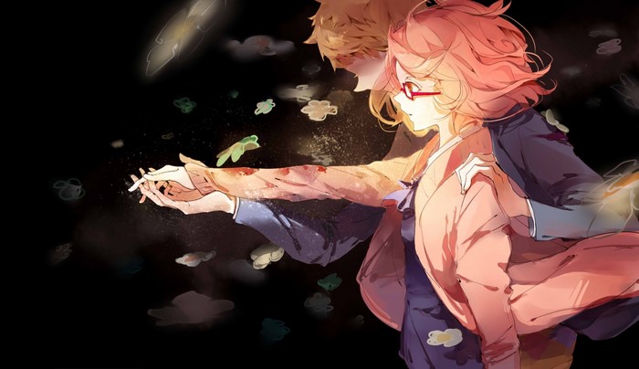 Kuriyama Mirai from Kyoukai no Kanata in Soft Glow