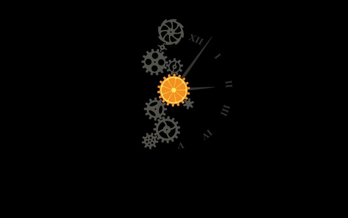 A Clockwork Orange gears and clock face