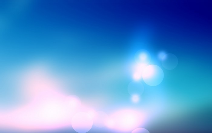 Abstract blue sky with bokeh lights