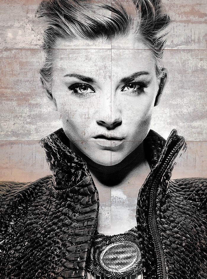 Natalie Dormer in Black and White Fashion Portrait