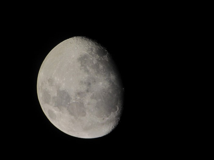 The Moon in the night sky