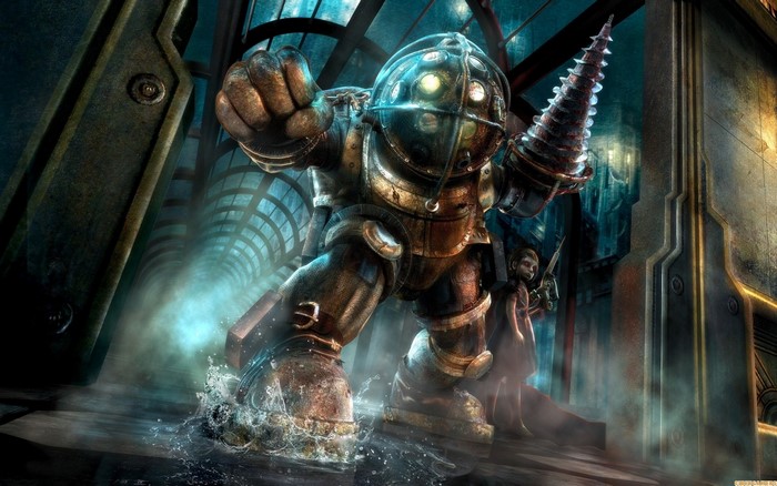 Big Daddy and Little Sister from BioShock