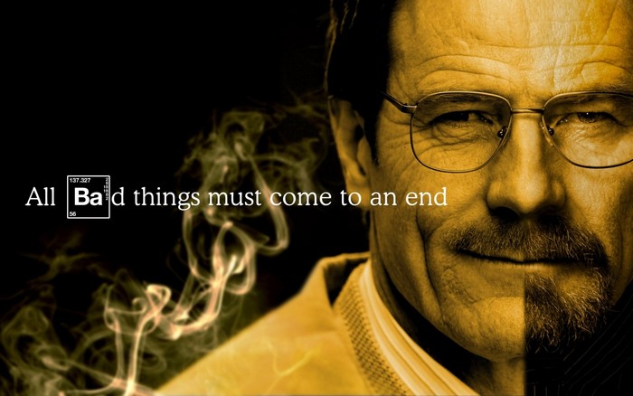 Walter White from Breaking Bad with quote