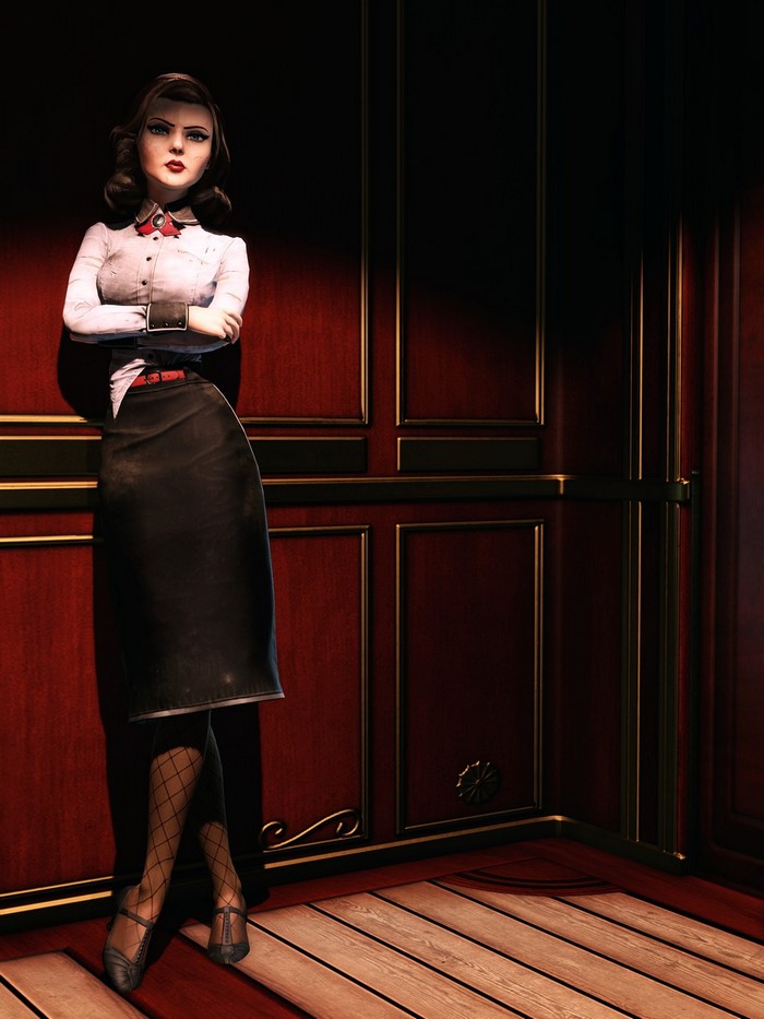 Elizabeth from BioShock Infinite in formal wear