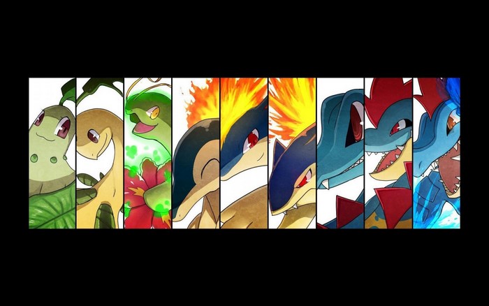 Pokemon Second Generation starter evolutions