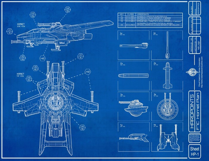 F7C Hornet Blueprint